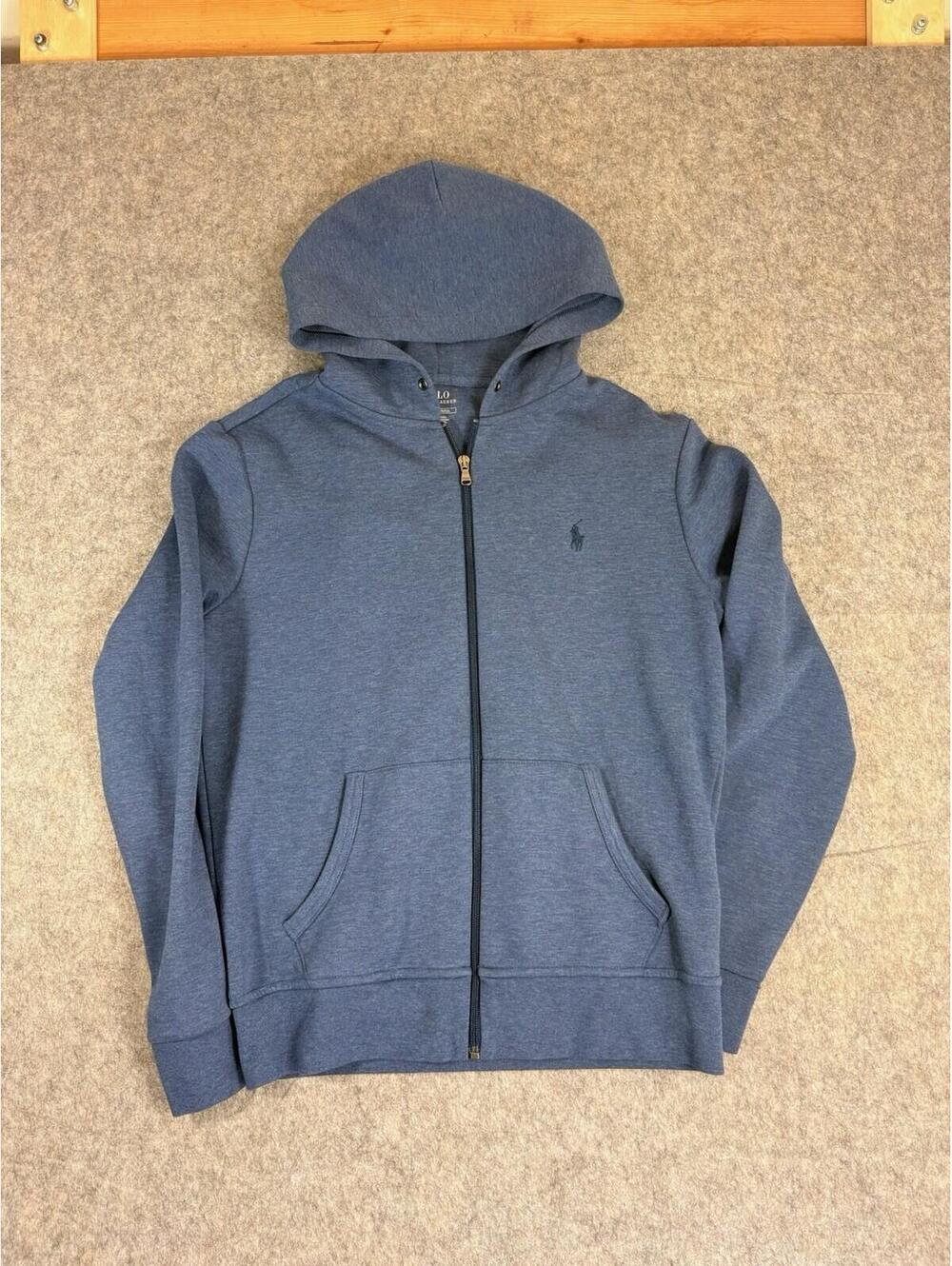 Polo Ralph Lauren Double Knit Tech Full Zip Hoodie Jacket Derby Men’s S